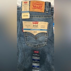 Brand New Original Boy's Levi's Regular Taper Stretch 502 Jeans - Size 7x